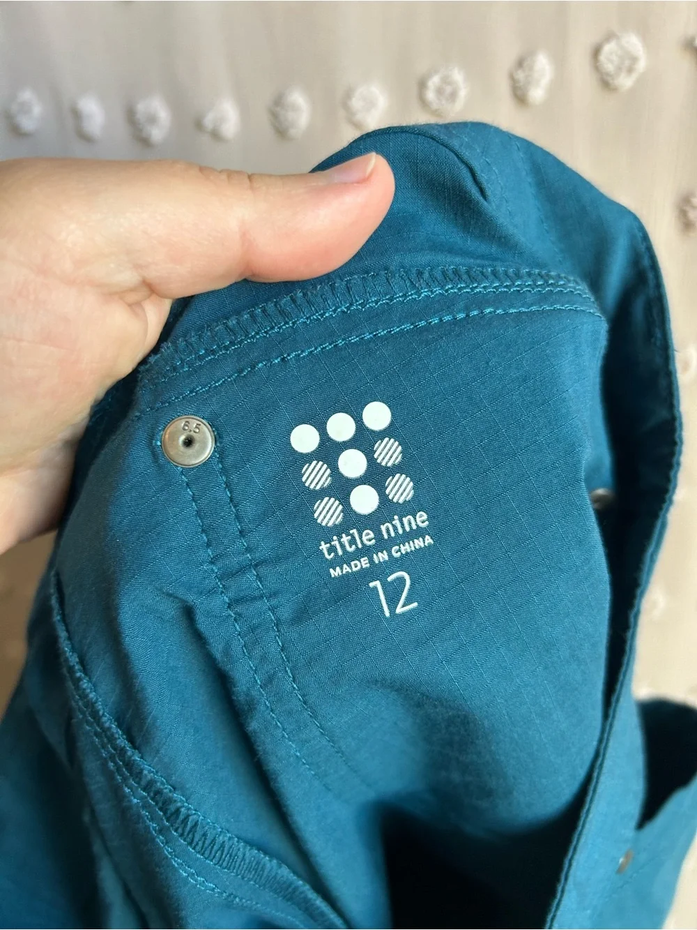 NWT Title Nine Women’s Big B Hiking Shorts Sz 12 Teal